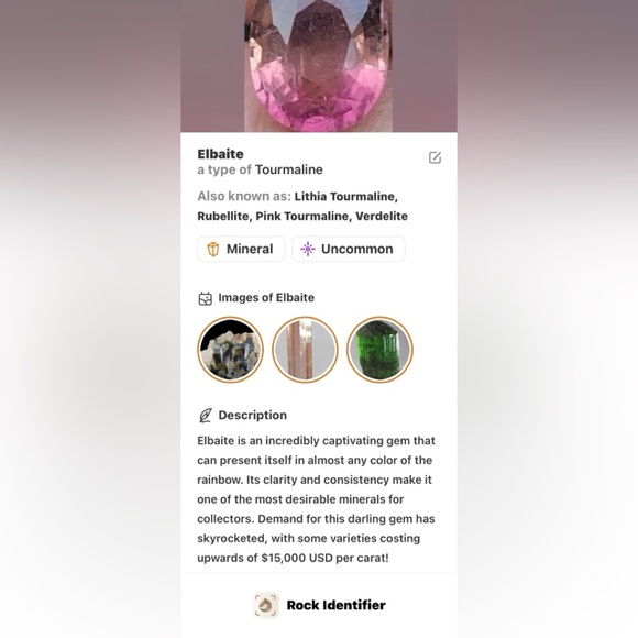 Pink Tourmaline Gemstone .90 carat oval shaped (October birthstone) - Picture 5 of 17